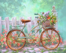 Afbeelding in Gallery-weergave laden, Diamond Painting - Bloemenrijke Fiets