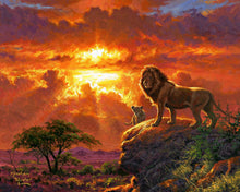 Afbeelding in Gallery-weergave laden, Schilderen op Nummer - Leeuw bij zonsondergang