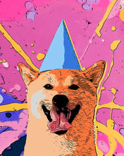 Afbeelding in Gallery-weergave laden, Kruissteek borduren - Lachende Hond Pop Art