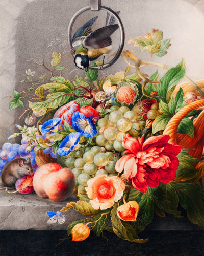 Diamond Painting - Bloemen en Fruit - Herman Henstenburgh 40x50cm reeds ingelijst