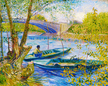 Afbeelding in Gallery-weergave laden, Diamond Painting - Voorjaarsvissen, Pont de Clichy - Van Gogh