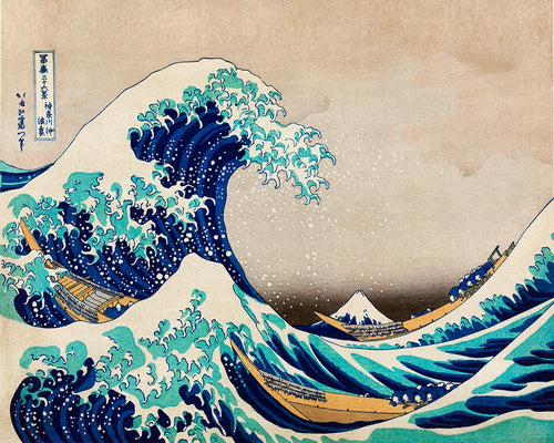 Schilderen op Nummer - De grote golf van Kanagawa door Katsushika Hokusai