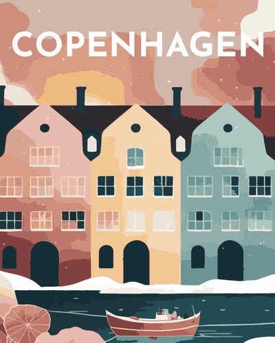 Schilderen op Nummer - Reisposter Kopenhagen
