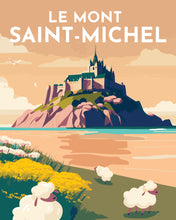 Afbeelding in Gallery-weergave laden, Schilderen op Nummer - Reisposter Mont Saint-Michel