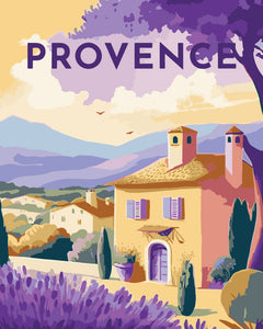 Schilderen op Nummer - Reisposter Provence