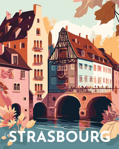 Schilderen op Nummer - Reisposter Straatsburg