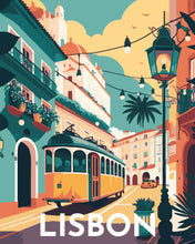 Afbeelding in Gallery-weergave laden, Schilderen op Nummer - Reisposter Lissabon