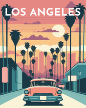 Afbeelding in Gallery-weergave laden, Schilderen op Nummer - Reisposter Los Angeles