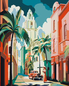 Schilderen op Nummer - Cuba Art Deco