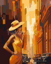 Afbeelding in Gallery-weergave laden, Schilderen op Nummer - Art Deco Vrouw in de Stad