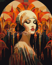 Afbeelding in Gallery-weergave laden, Schilderen op Nummer - Art Deco Vrouw
