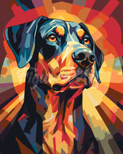 Afbeelding in Gallery-weergave laden, Schilderen op Nummer - Art Deco Hond