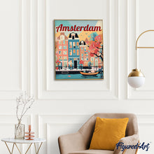 Afbeelding in Gallery-weergave laden, Schilderen op Nummer - Reisposter Amsterdam in Bloei