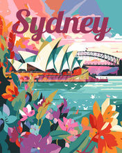 Afbeelding in Gallery-weergave laden, Schilderen op Nummer - Reisposter Sydney