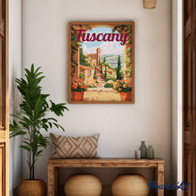 Afbeelding in Gallery-weergave laden, Schilderen op Nummer - Reisposter Toscane in Bloei