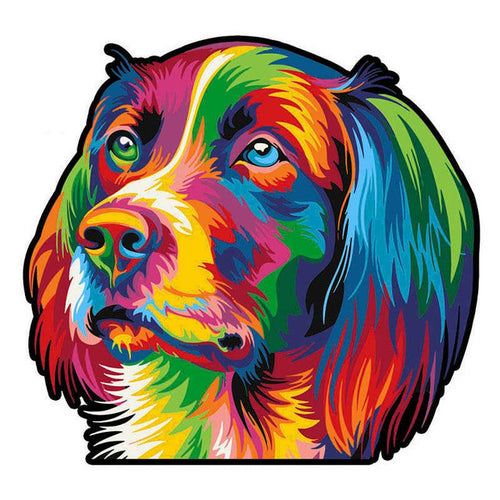 Houten Puzzel - Pop Art Hond
