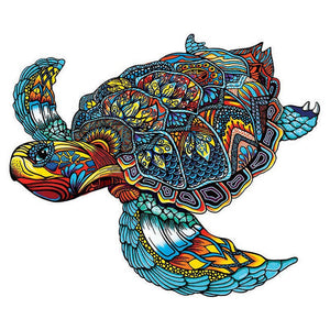 Houten Puzzel - Rifschildpad