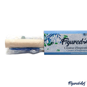 Schilderen op Nummer - Vaas met blauw-witte bloemen