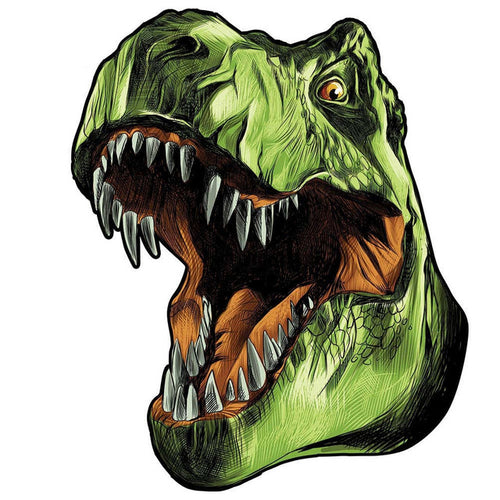 Houten Puzzel - T-Rex Hoofd