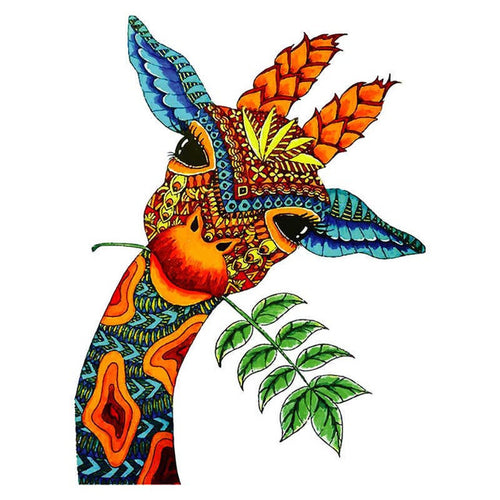 Houten Puzzel - Speelse Giraffe