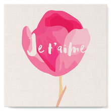 Afbeelding in Gallery-weergave laden, Mini Peinture par Numéros petit format 20x20cm avec cadre Je T&#39;aime