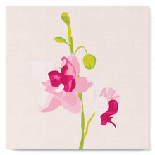 Afbeelding in Gallery-weergave laden, Mini Peinture par Numéros petit format 20x20cm avec cadre Orchidée