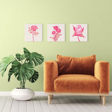 Afbeelding in Gallery-weergave laden, Mini Schilderen op Nummer met Frame - 3 roze tulpen