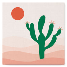 Afbeelding in Gallery-weergave laden, Mini Peinture par Numéros petit format 20x20cm avec cadre Cactus