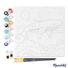 Afbeelding in Gallery-weergave laden, Mini Schilderen op Nummer met Frame - Bultrug walvis