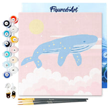 Afbeelding in Gallery-weergave laden, Mini Schilderen op Nummer met Frame - Bultrug walvis