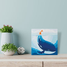 Afbeelding in Gallery-weergave laden, Mini Schilderen op Nummer met Frame - Blauwe walvis
