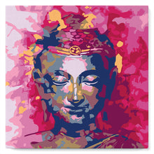 Afbeelding in Gallery-weergave laden, Mini Peinture par Numéros petit format 20x20cm avec cadre Bouddha précieux