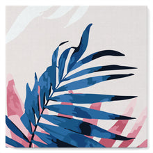 Afbeelding in Gallery-weergave laden, Mini Peinture par Numéros petit format 20x20cm avec cadre Feuille de Palmier Areca