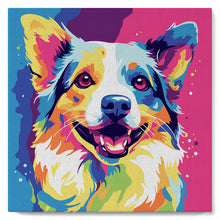 Afbeelding in Gallery-weergave laden, Mini Schilderen op Nummer met Frame - Honden Abstracte Pop-Art