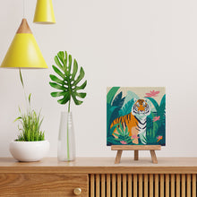 Afbeelding in Gallery-weergave laden, Mini Schilderen op Nummer met Frame - Tropische Bengaalse Tijger