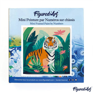 Mini Schilderen op Nummer met Frame - Tropische Bengaalse Tijger