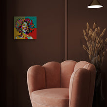 Afbeelding in Gallery-weergave laden, Mini Schilderen op Nummer met Frame - Energieke Latina Pop Art