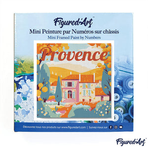 Mini Schilderen op Nummer met Frame - Reisposter Provence Herfst