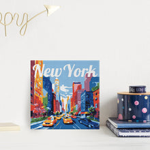 Afbeelding in Gallery-weergave laden, Mini Schilderen op Nummer met Frame - Reisposter New York City