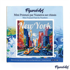 Mini Schilderen op Nummer met Frame - Reisposter New York City