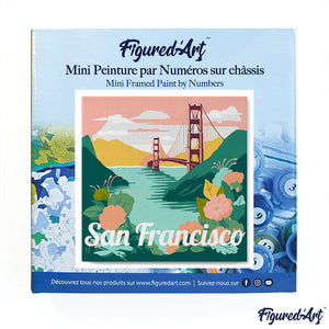 Mini Schilderen op Nummer met Frame - Reisposter San Francisco