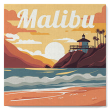 Afbeelding in Gallery-weergave laden, Mini Schilderen op Nummer met Frame - Reisposter Malibu