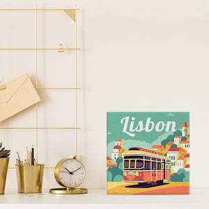 Mini Schilderen op Nummer met Frame - Reisposter Lissabon