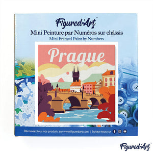 Mini Schilderen op Nummer met Frame - Reisposter Prague