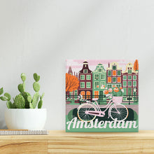 Afbeelding in Gallery-weergave laden, Mini Schilderen op Nummer met Frame - Reisposter Amsterdam