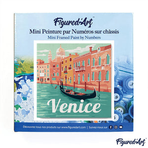 Mini Schilderen op Nummer met Frame - Reisposter Venetië