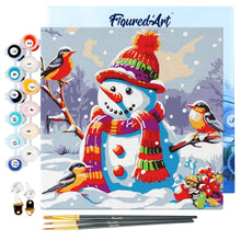 Afbeelding in Gallery-weergave laden, Mini Schilderen op Nummer met Frame - Sneeuwpop en Vogels