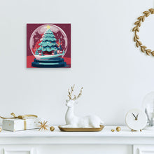 Afbeelding in Gallery-weergave laden, Mini Schilderen op Nummer met Frame - Kerstboom in Sneeuwbol