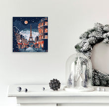 Afbeelding in Gallery-weergave laden, Mini Schilderen op Nummer met Frame - Kerst in Parijs