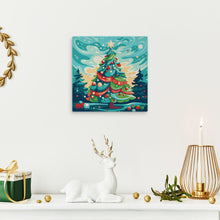 Afbeelding in Gallery-weergave laden, Mini Schilderen op Nummer met Frame - Abstracte Kerstboom